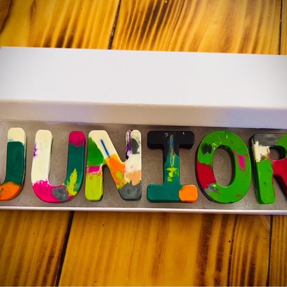 Hand made crayon names - Picture 2 of 4